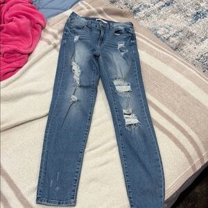 Willow & root (buckle) mom high rise Jean